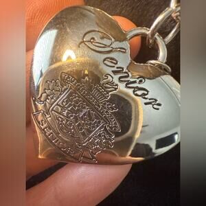 Vintage Y2K Senior Heart Necklace - Jostens